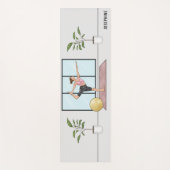 Danser Pose Yoga Natarajasana met aangepaste naam Yogamat (Voorkant)