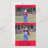 Danser, Prancer, Blitzen Feestdagenkaart (Voorkant)