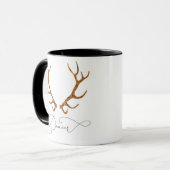 Danser Rendier Antlers Kerst Mok (Voorkant links)