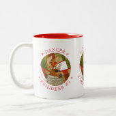 DANSER RENDIER Rood Tweekleur Mok (Links)