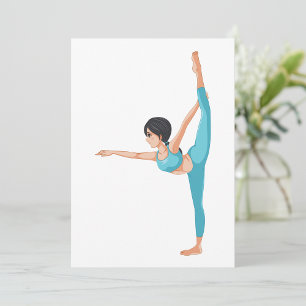 Danser stretching uitnodigingen