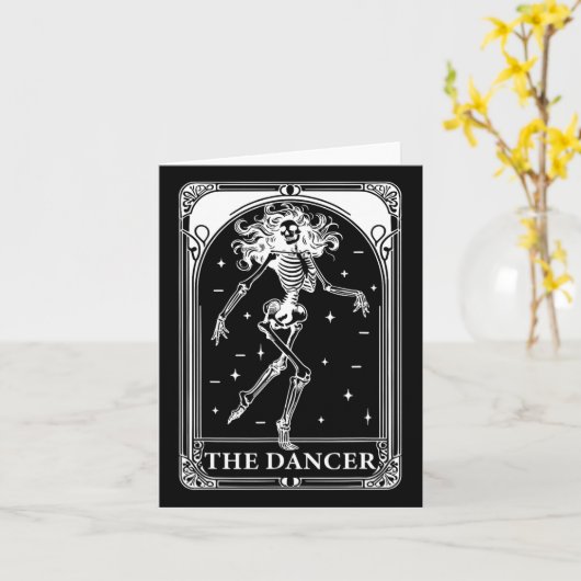 Danser Tarot Kaart Skelet Dancing Daughter Teache (Gele Bloem)