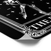 Danser Tarot Kaart Skelet Dancing Daughter Teache Poster (Hoek)