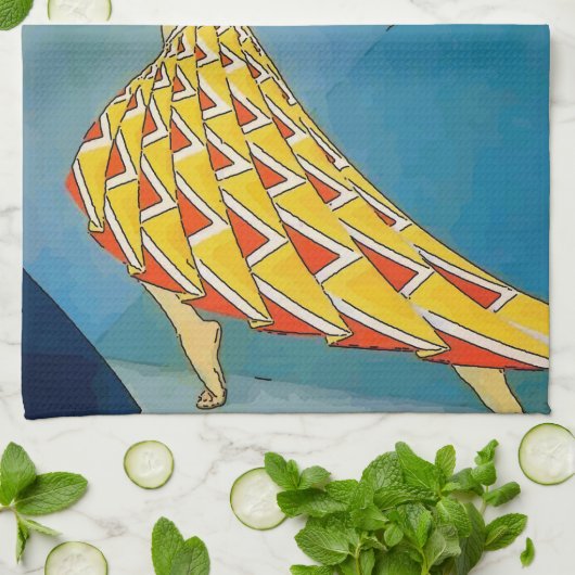  danser theedoek (Gevouwen)