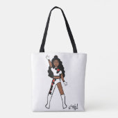 Danser Twee Kleuren Tote Rood & Wit Bag (Achterkant)