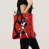 Danser Twee Kleuren Tote Rood & Wit Bag (Dichtbij)
