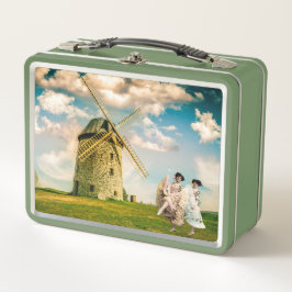  danserende bladermeisjes en windmollen