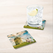 danserende bladermeisjes en windmollen kartonnen onderzetters (Insitu)