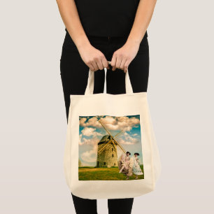  danserende bladermeisjes en windmollen tote bag