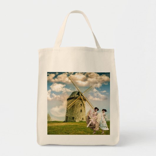  danserende bladermeisjes en windmollen tote bag (Voorkant)