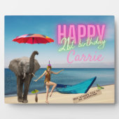  danseres 21e verjaardag Gewijzigde kunsttabel Fotoplaat (Voorkant)