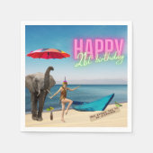 danseres 21ste verjaardag Gewijzigde kunst Servet (Voorkant)