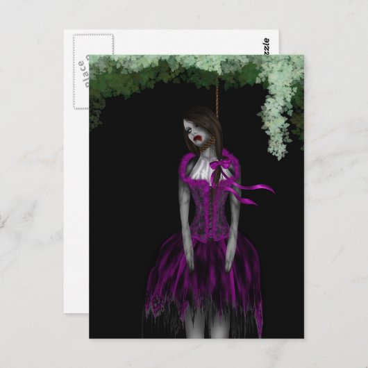 danseres briefkaart (Voorkant / Achterkant)