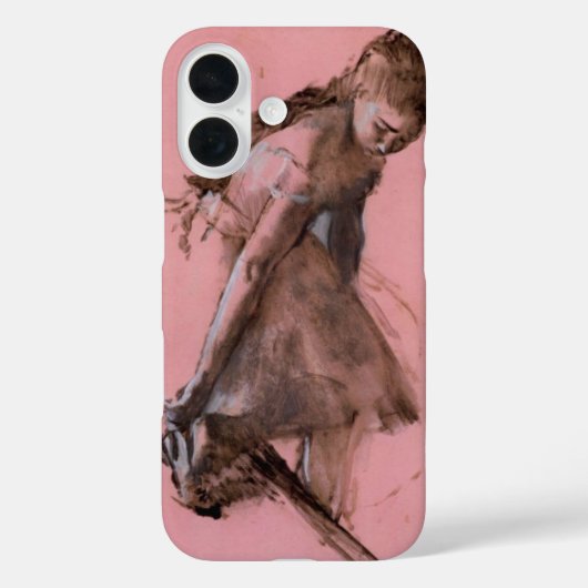Danseres die haar schoen vastmaakt door Edgar Dega Case-Mate iPhone Case (Achterkant)
