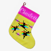 DANSERES DROMEN GEPERSONALISEERDE KERSTKOUS GROTE KERSTSOK (Voorkant (Hangend))