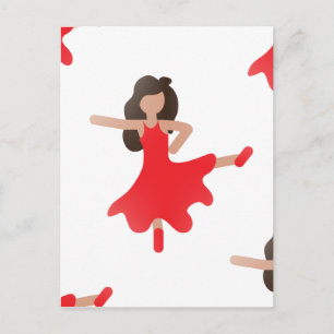 danseres emoji briefkaart