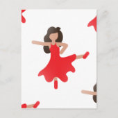 danseres emoji briefkaart (Voorkant)