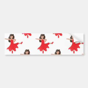 danseres emoji bumpersticker