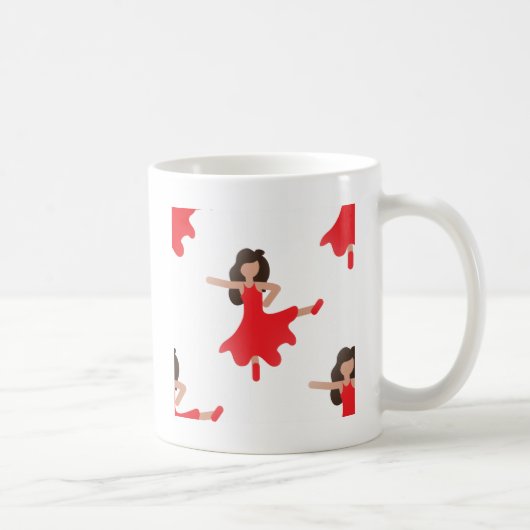 danseres emoji koffiemok (Rechts)