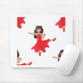 danseres emoji muismat (Met muis)