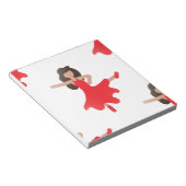danseres emoji notitieblok (Schuin)