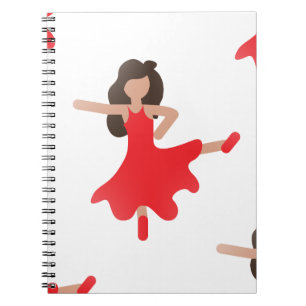 danseres emoji notitieboek