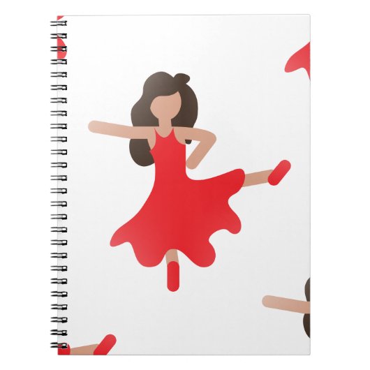 danseres emoji notitieboek (Voorkant)