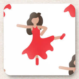 danseres emoji onderzetter
