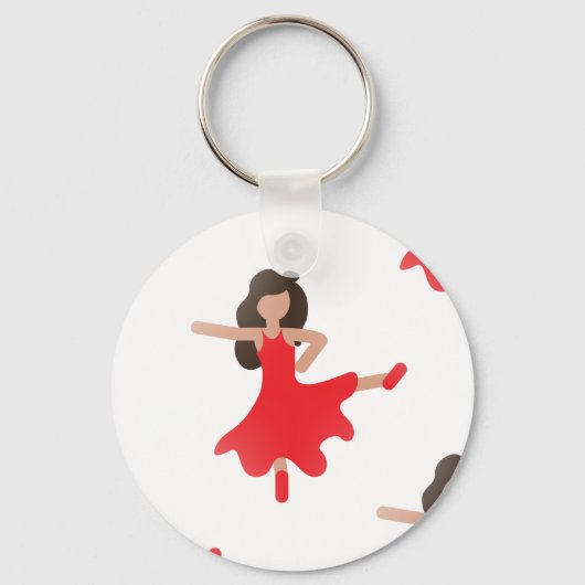 danseres emoji sleutelhanger (Voorkant)