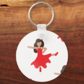 danseres emoji sleutelhanger (Voorkant)