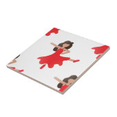 danseres emoji tegeltje (Zijkant)