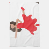 danseres emoji theedoek (Verticaal)