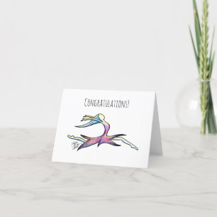 Danseres feliciteert blanco Kaarten