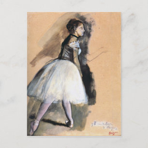 Danseres in een balletpositie - Edgar Degas Briefkaart