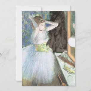 Danseres in haar kleedkamer door Edgar Degas Kaart