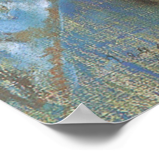 Danseres in haar kleedkamer door Edgar Degas Poster (Hoek)