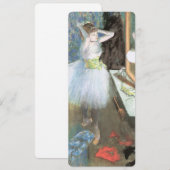 Danseres in haar kleedkamer van Edgar Degas Kaart (Voorkant / Achterkant)