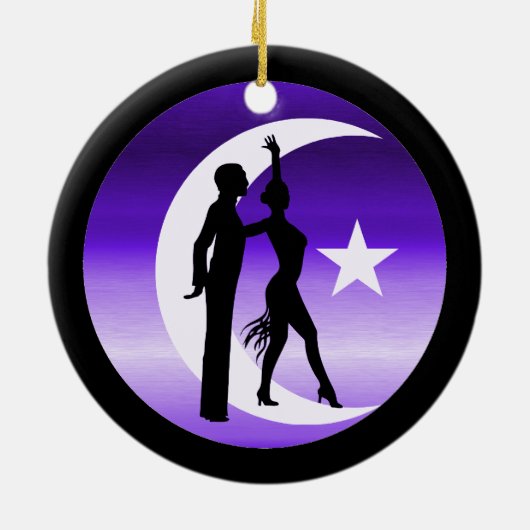 danseres keramisch ornament (Achterkant)