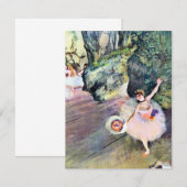 Danseres met een Bloemenboeket van Edgar Degas (Voorkant / Achterkant)