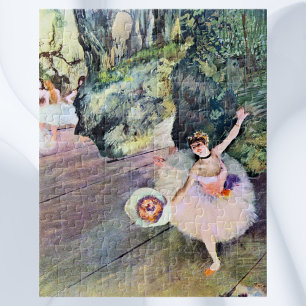 Danseres met een Bloemenboeket van Edgar Degas Legpuzzel