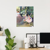Danseres met een Boeket Bloemen door Edgar Degas Poster (Thuiskantoor)