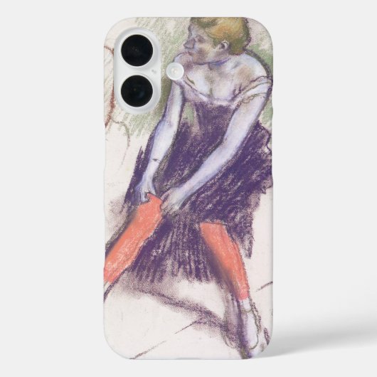Danseres met rode kousen van Edgar Degas Case-Mate iPhone Case (Achterkant)