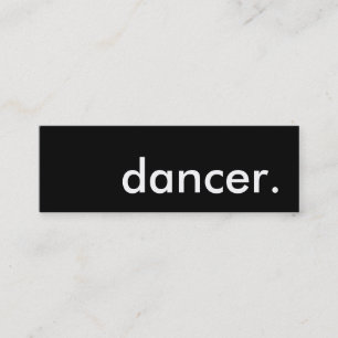 danseres. mini visitekaartje