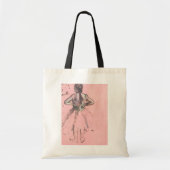 Danseres van achteren door Edgar Degas Antieke Bal Tote Bag (Voorkant)