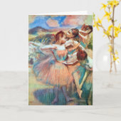 Danseressen in een landschap van Edgar Degas Kaart (Gele Bloem)