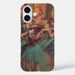 Danseressen, Roze en Groen door Edgar Degas iPhone 16 Hoesje