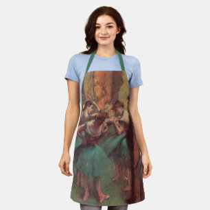 Danseressen, Roze en Groen door Edgar Degas Schort