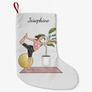 Danserhouding Yoga Rekken Beweging Workout Vrouw Kleine Kerstsok