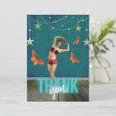 danserkunst bedankkaart (Staand voorkant)