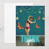 danserkunst bedankkaart (Voorkant / Achterkant)